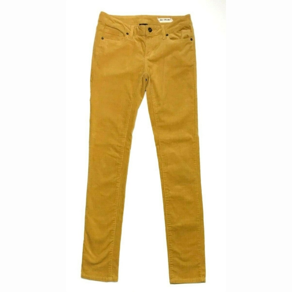 Chor 3 Yellow Stretch Cord Low Rise Skinny Jeans - Picture 2 of 8